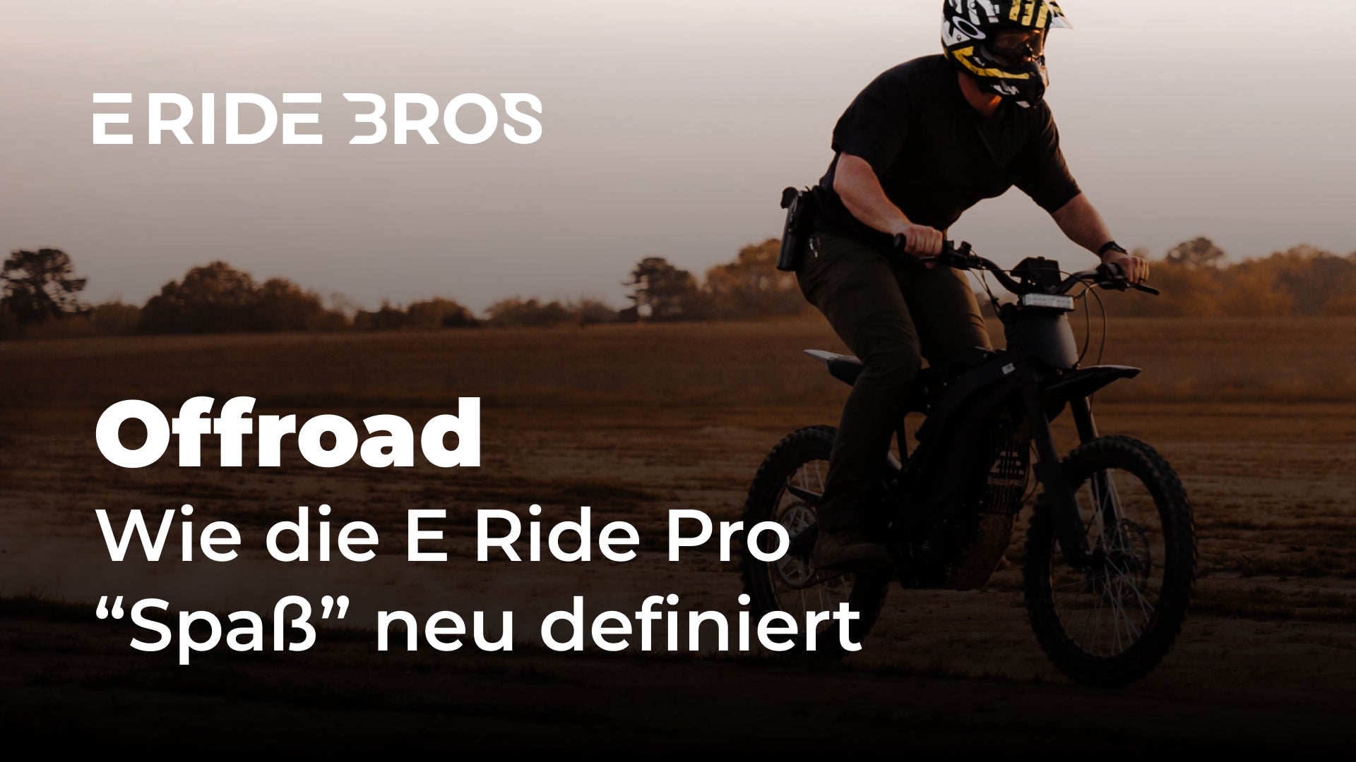 Offroad-Action mit der E-Ride Pro: Elektromobilität neu definiert